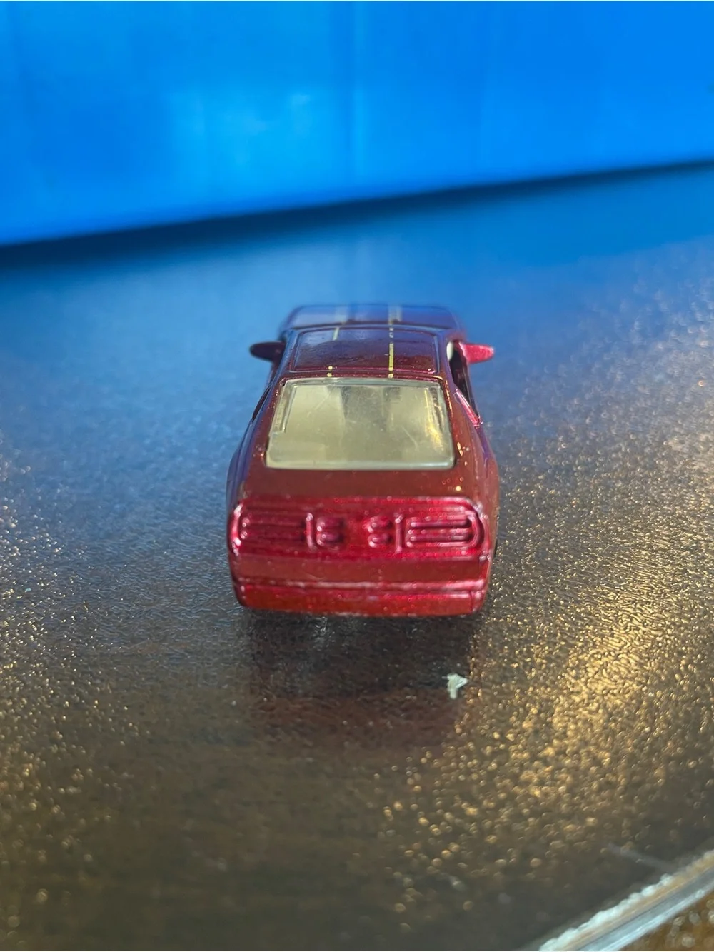 Vintage Hot Wheels 1989 Nissan 300ZX Rare Metal Flake RED Doors Open Loose